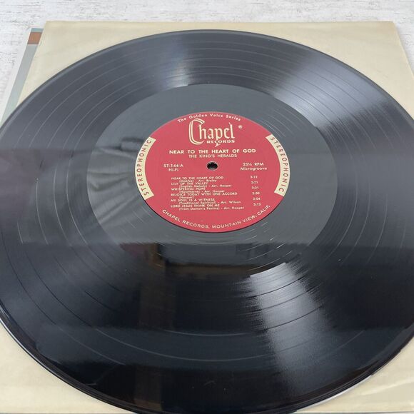 The Kings Heralds Near To The Heart Of God Vinyl LP Christian Gospel Chapel VG - Picture 5 of 7